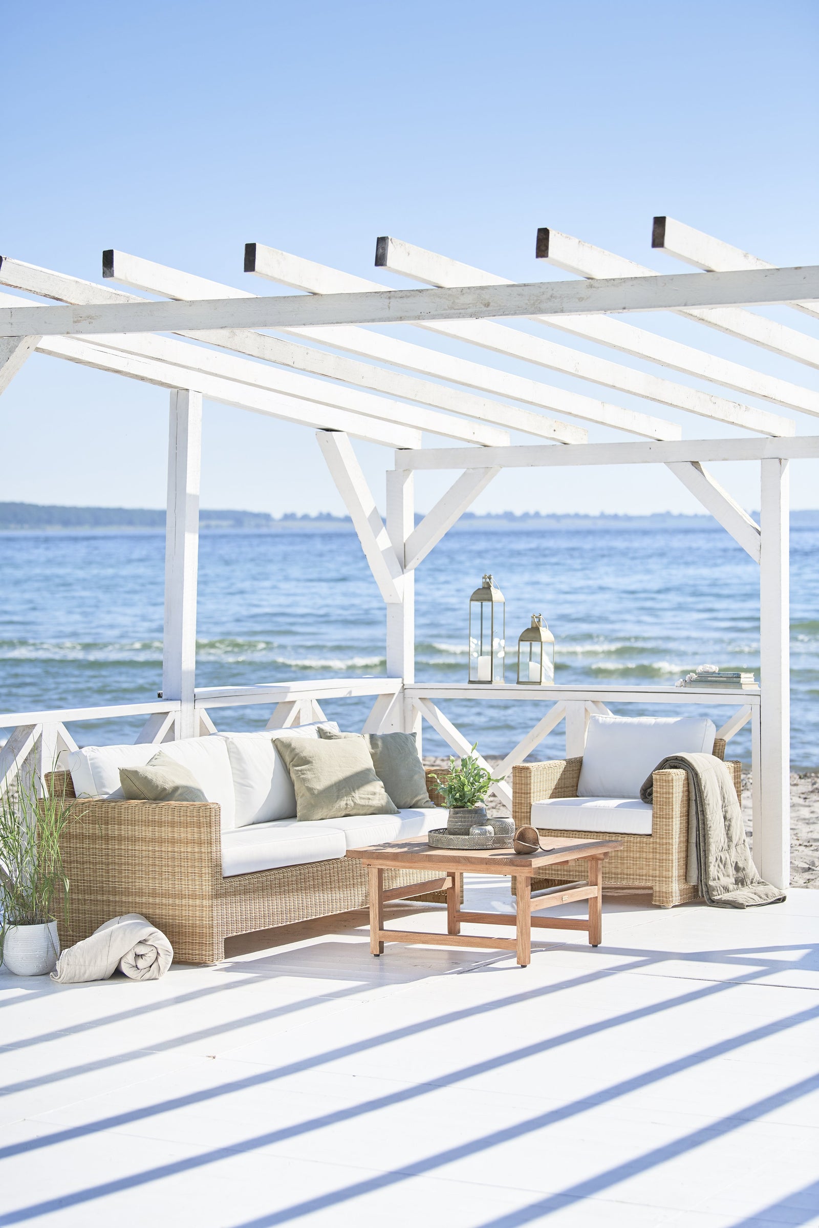 Wicker furniture too good looking to be for outdoor use