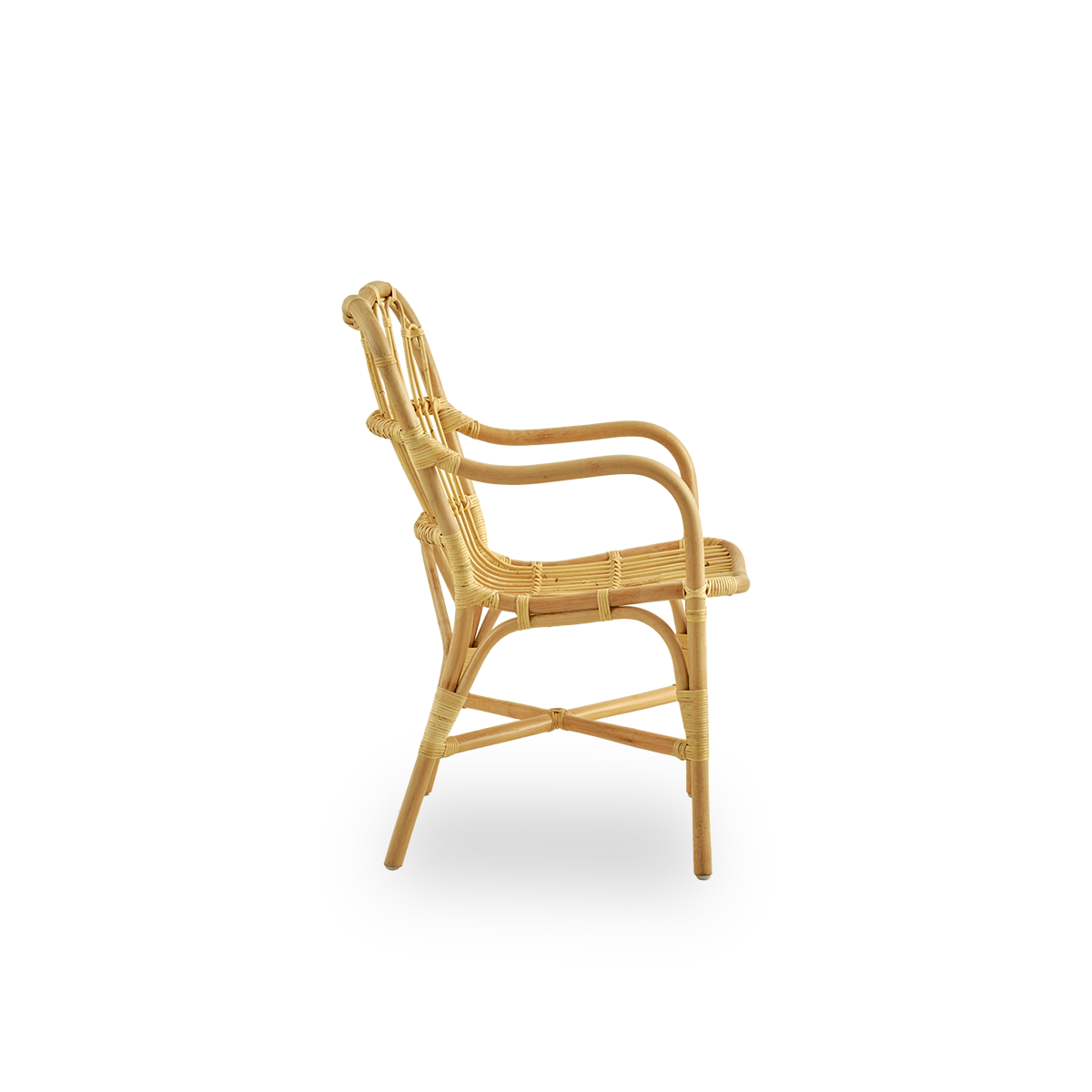 Dette er et nærbillede af Margret Dining Chair i natural rattan.