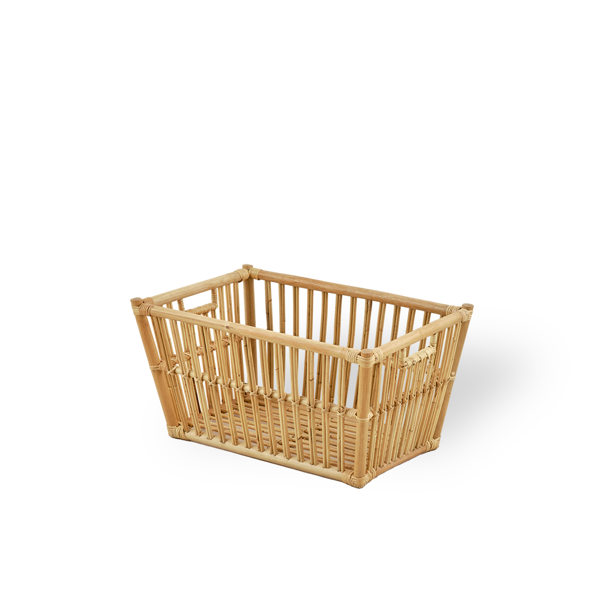 Marche rattan kurv 60x40 cm, firkantet kurv, perfekt til vasketøj. Håndlavet i højkvalitets indonesisk rattan.