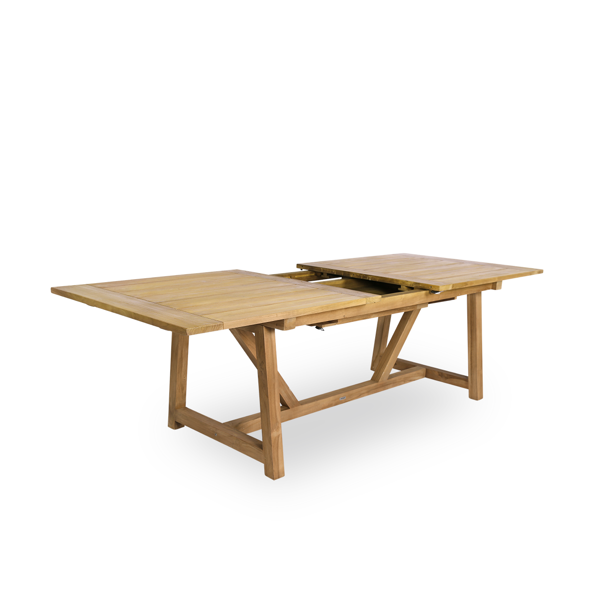 Dette er et nærbillede af George Exterior Extendable Table 200(280) i outdoor Teak.