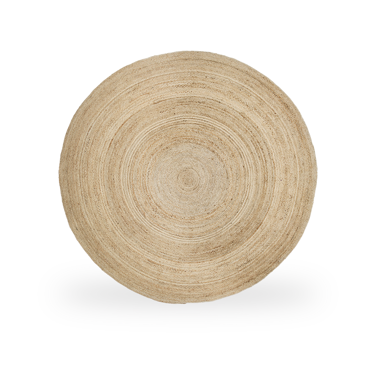 Dette er et nærbillede af Jute Carpet Ø280 i natural jute.