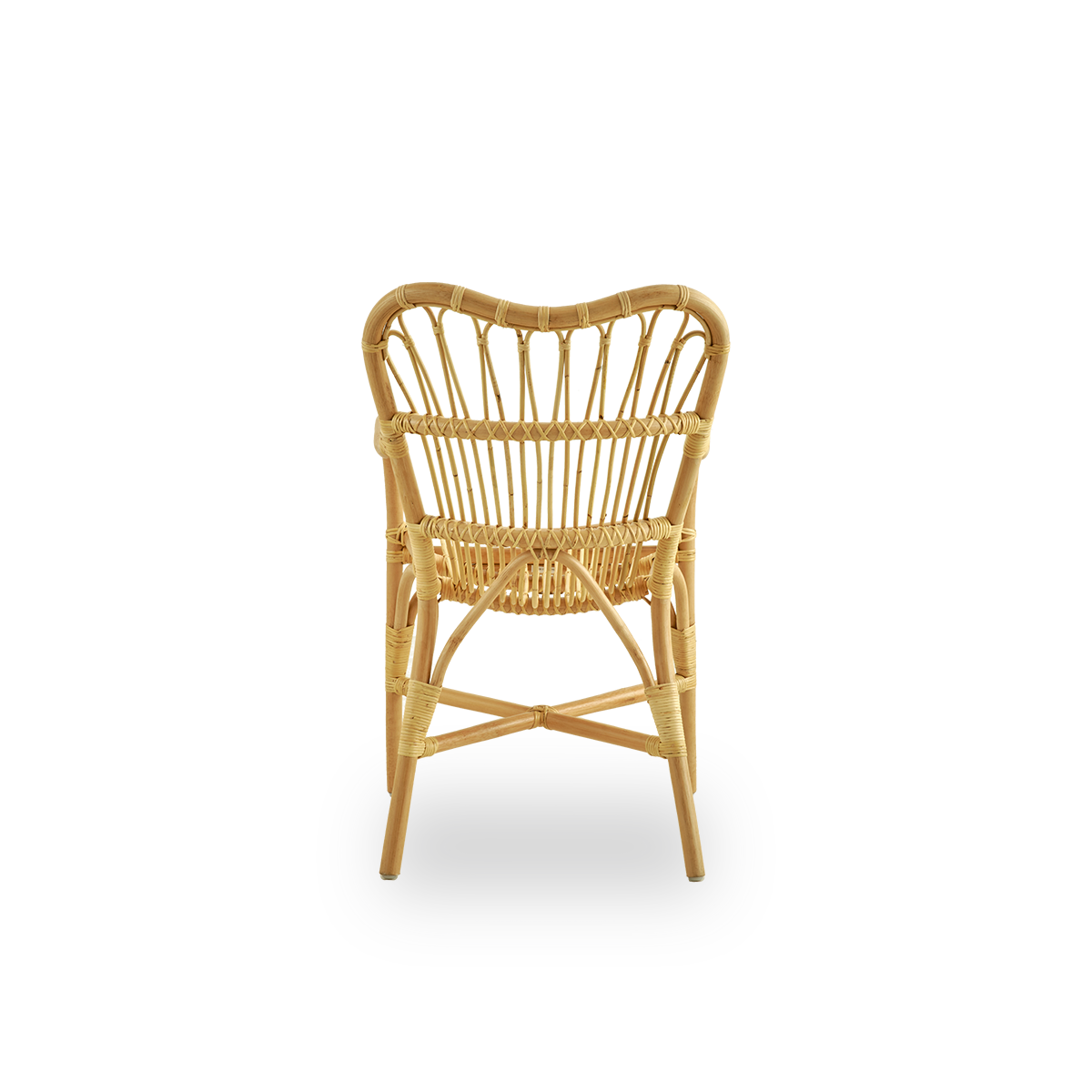 Dette er et nærbillede af Margret Dining Chair i natural rattan.