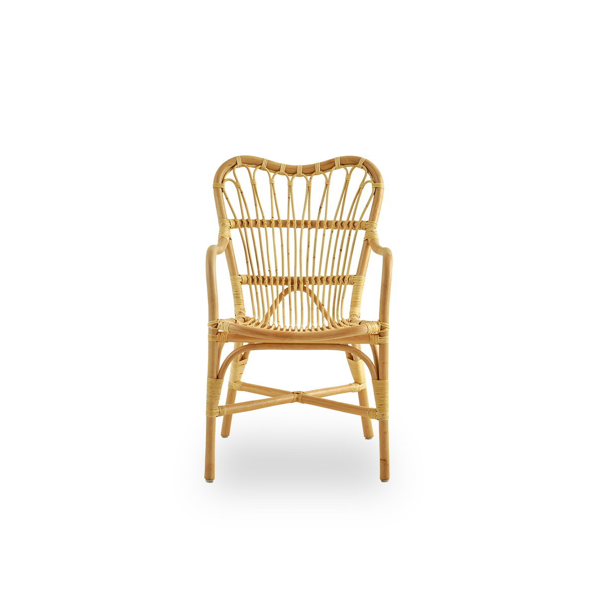 Dette er et nærbillede af Margret Dining Chair i natural rattan.