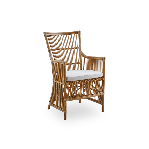 Dette er et nærbillede af Davinci Dining Chair i antique rattan.