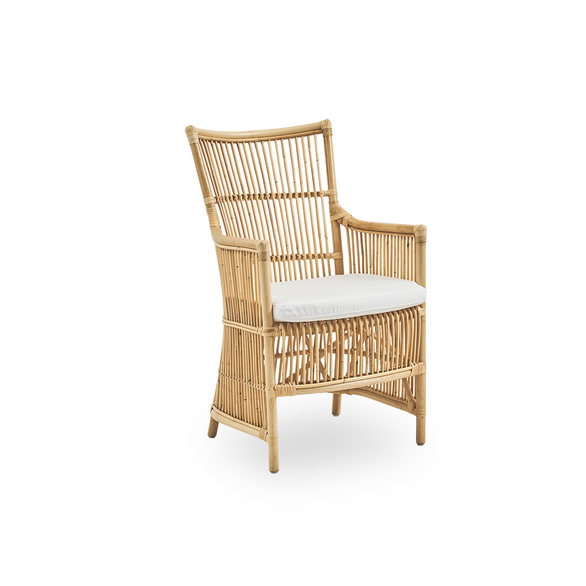 Dette er et nærbillede af Davinci Dining Chair i natural rattan.