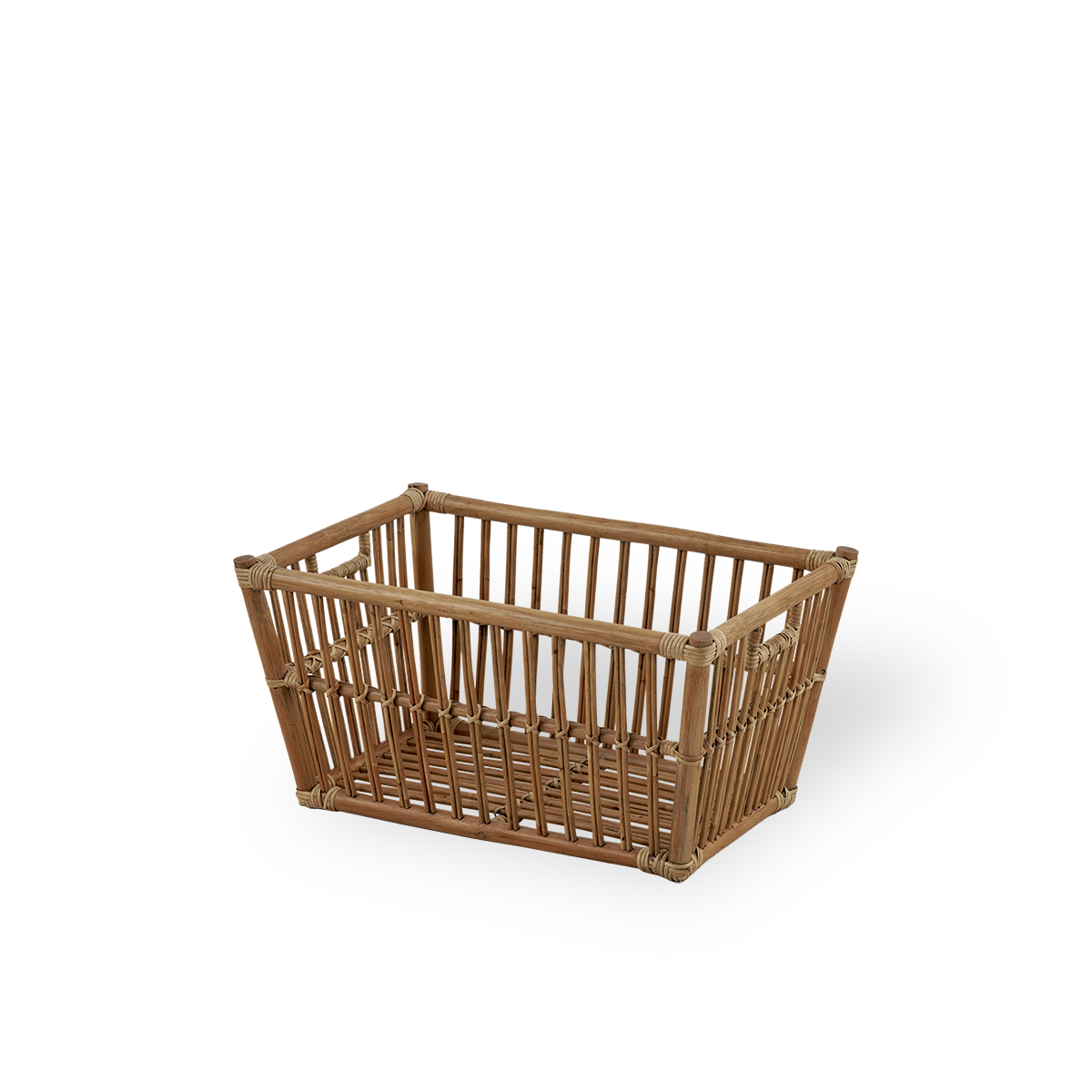 Marche rattan kurv 60x40 cm, firkantet kurv, perfekt til vasketøj, i Antique farve. Håndlavet i højkvalitets indonesisk rattan.
