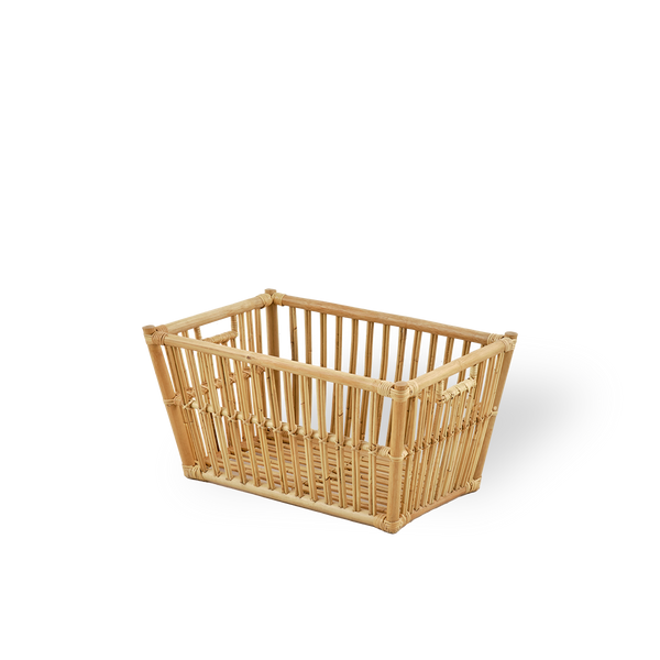 Marche rattan kurv 60x40 cm, firkantet kurv, perfekt til vasketøj. Håndlavet i højkvalitets indonesisk rattan.