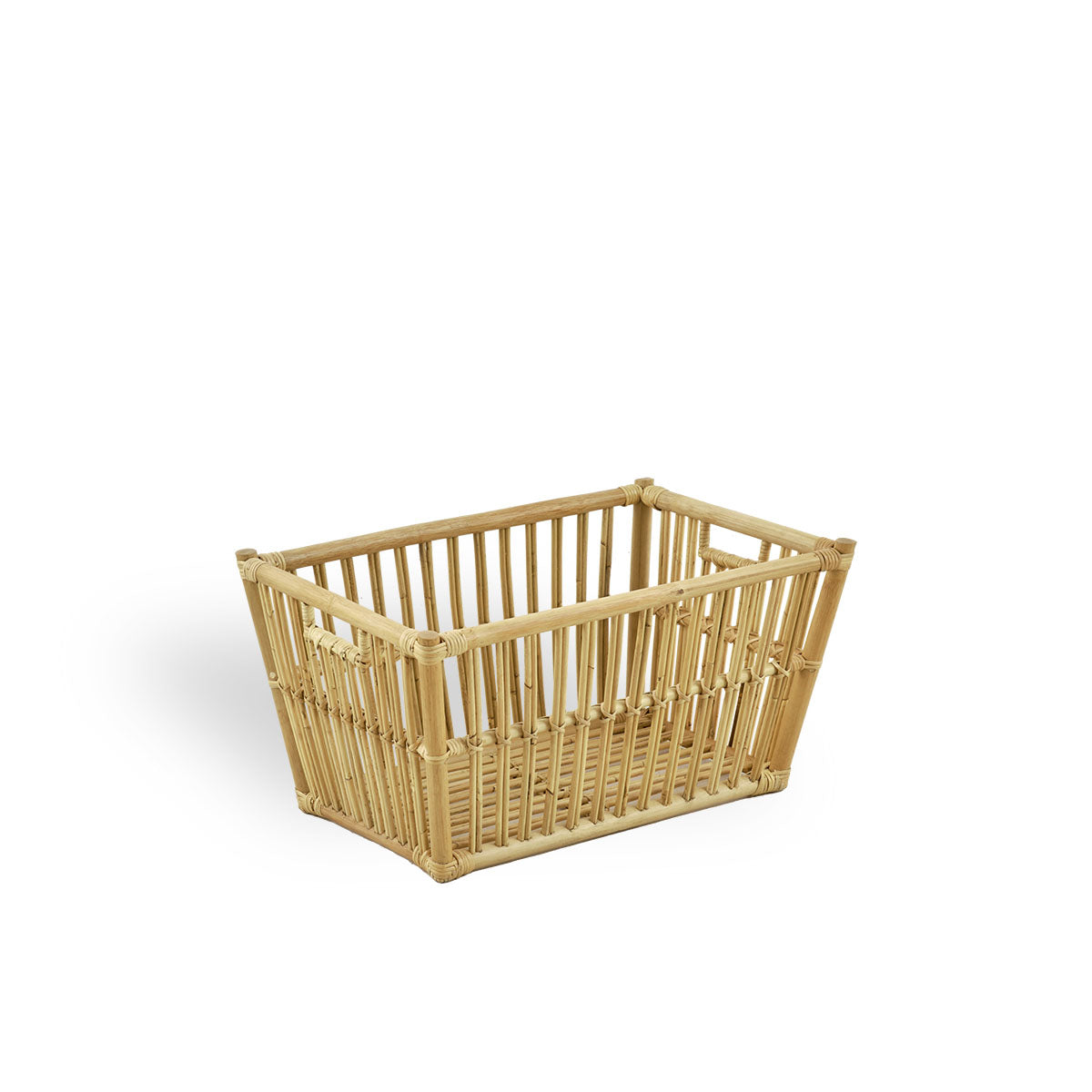 Marche rattan kurv 60x40 cm, firkantet kurv, perfekt til vasketøj. Håndlavet i højkvalitets indonesisk rattan.