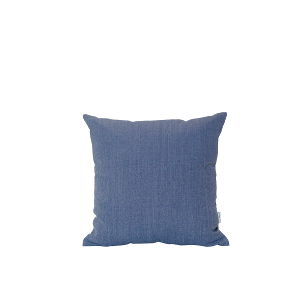 Dette er et billede af pude 50X50 EYA615 i Denim til udendørs brug.