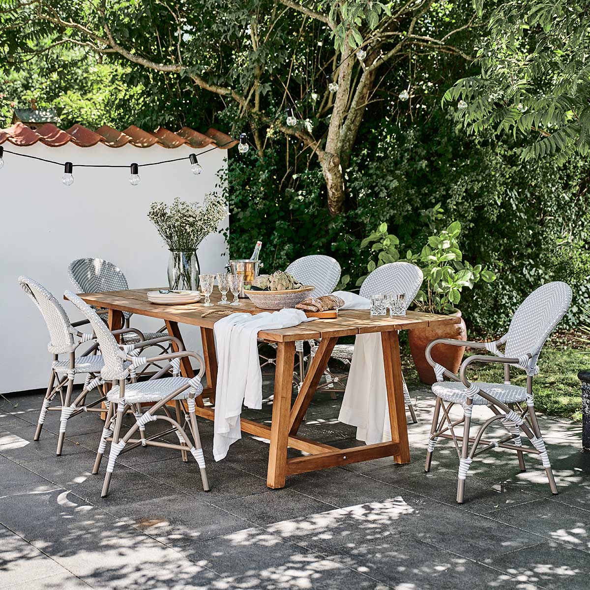 Isabell Exterior Caféstol m/ Armlæn