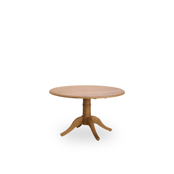 Dette er et nærbillede af Michel Teak Dining Table Ø120 cm i teak indoor.
