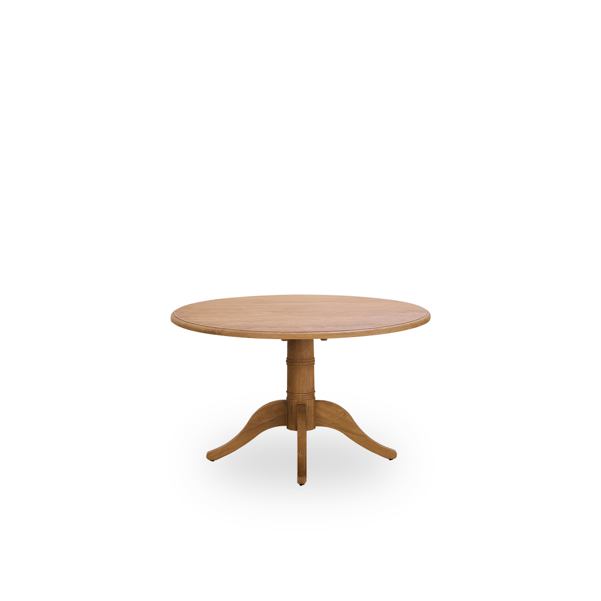 Dette er et nærbillede af Michel Teak Dining Table Ø120 cm i teak indoor.
