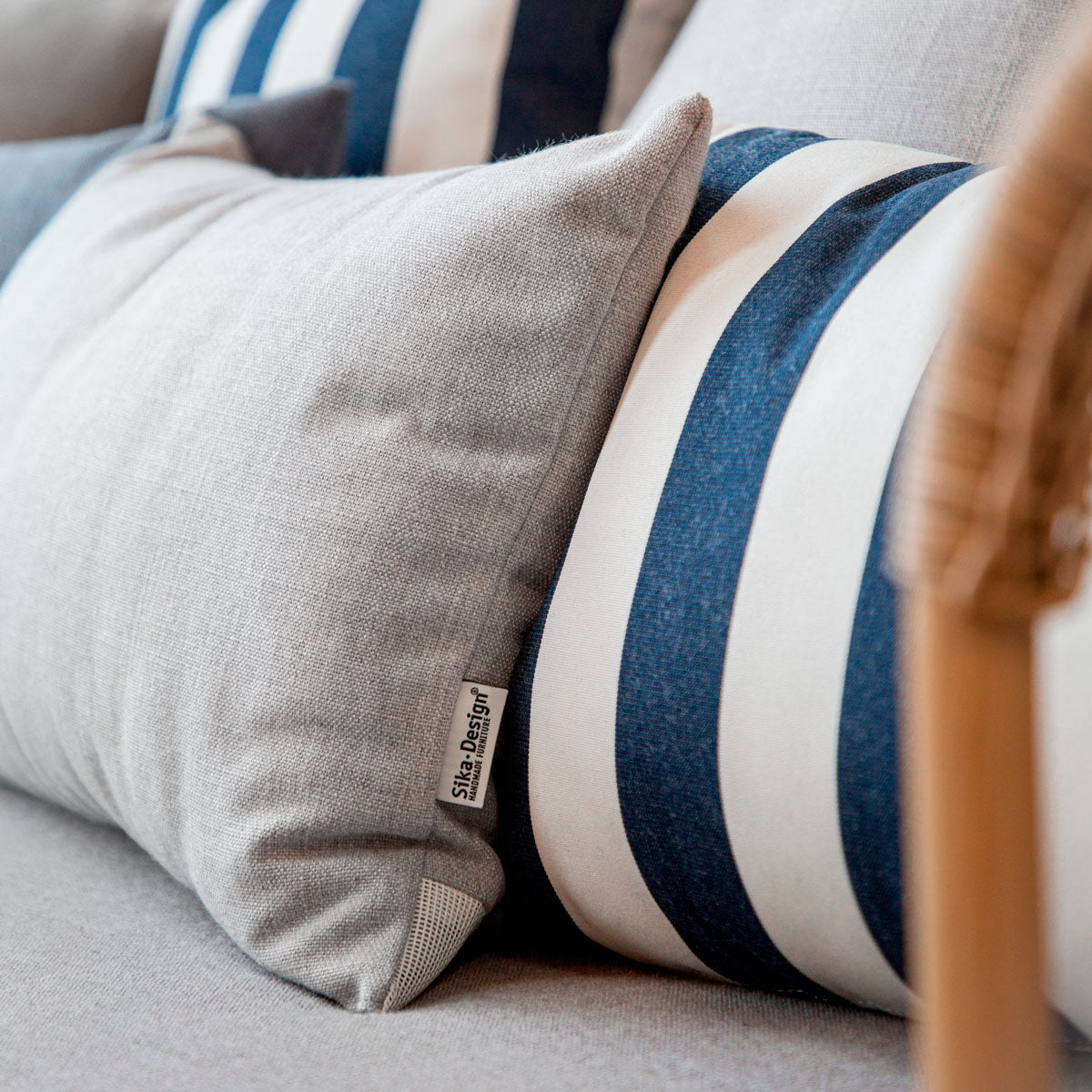 55X35 Udendørs pude | A616 Light Grey