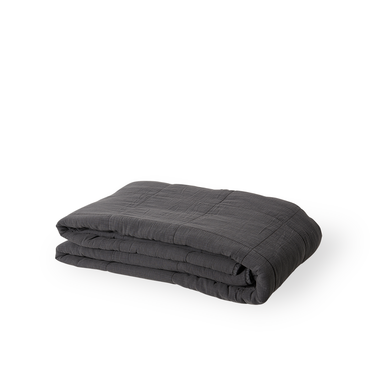 Dette er et billede af CTE020CH sengetæppe i farven charcoal.