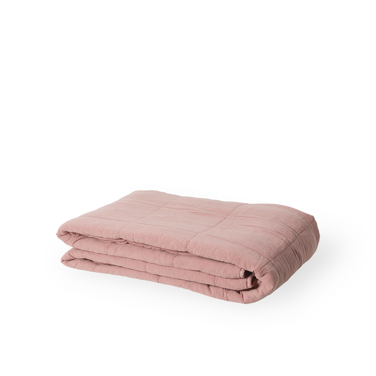 Dette er et billede af CTE020MR sengetæppe i farven misty rose.