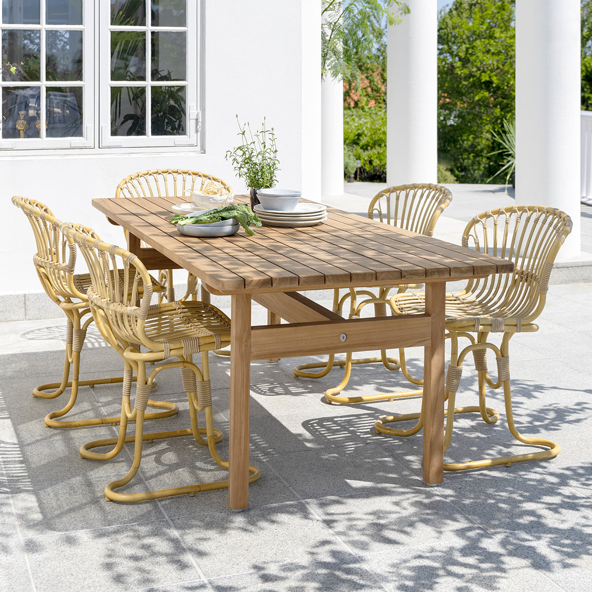 Tobias Teak Havebord 191x105 cm