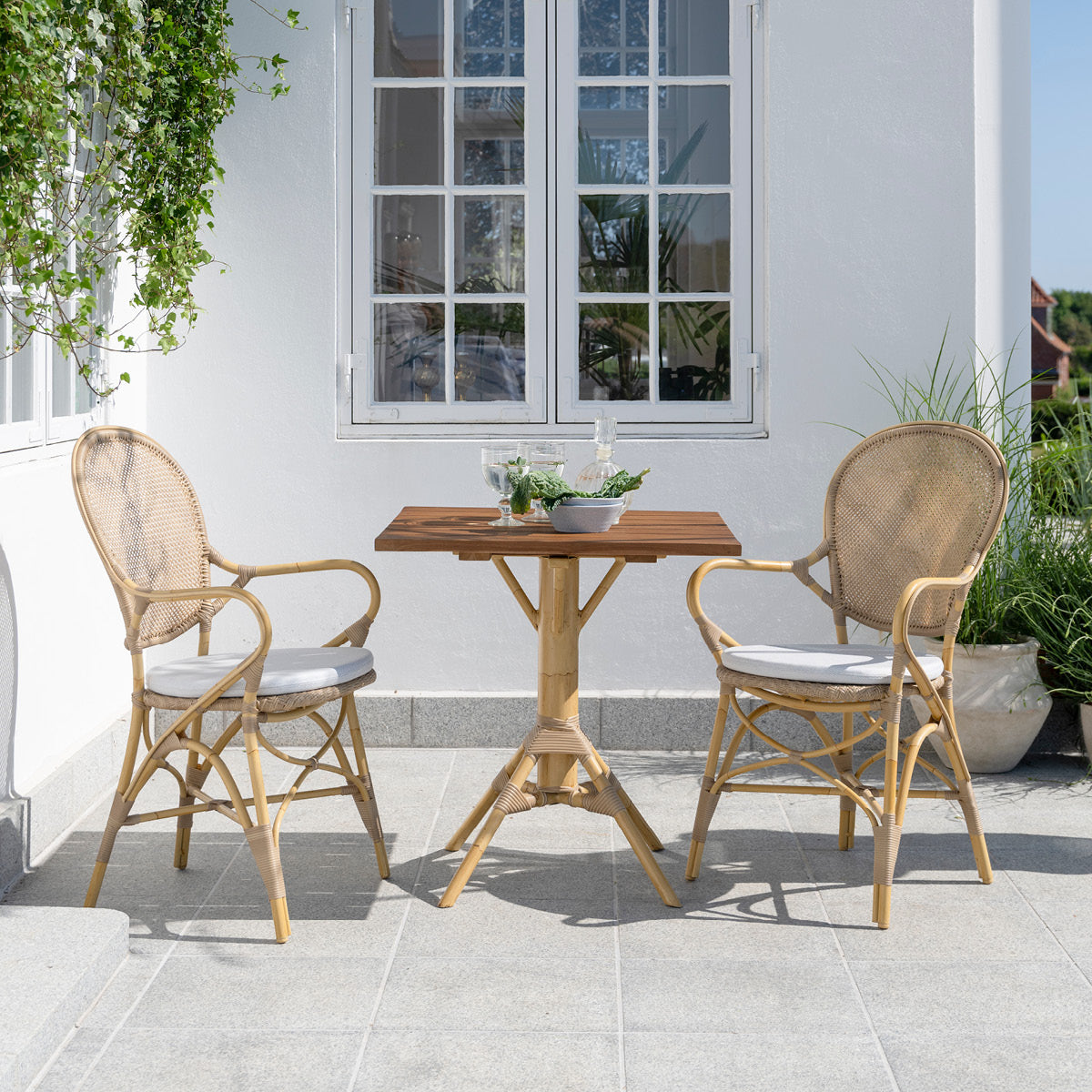 Nicole Cafébord | Teak 70x70 cm