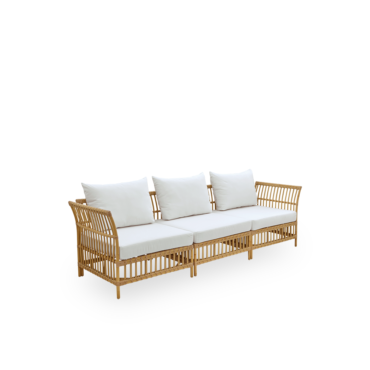 Dette er et nærbillede af Maggie Sofa Corner Module i natural aluminium artfibre.