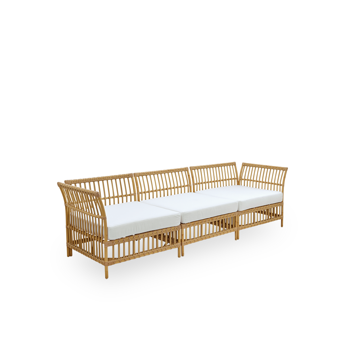Dette er et nærbillede af Maggie Sofa Corner Module i natural aluminium artfibre.